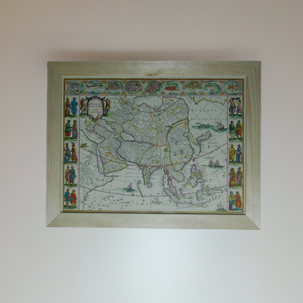 Framed printed  Maps