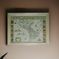 Framed printed  Maps