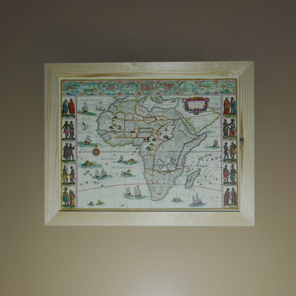 Framed printed  Maps